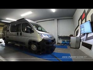 Citroen Jumper 2.2 Bluehdi 140cv Reprogrammation Moteur @ 210cv Digiservices Paris 77 Dyno