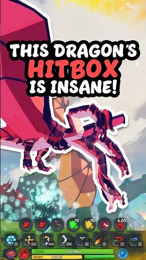 This Dragon's Hitbox is INSANE! #roblox #creaturesofsonariaroblox