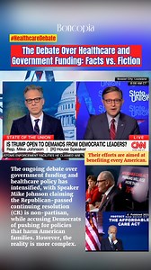 The Debate Over Healthcare and Government Funding: Facts vs. Fiction The ongoing debate over government funding and healthcare policy has intensified, with Speaker Mike Johnson claiming the Republican-passed continuing resolution (CR) is non-partisan, while accusing Democrats of pushing for policies that harm American families. However, the reality is more complex. Democrats are fighting to extend Affordable Care Act (ACA) subsidies, which are set to expire, potentially increasing premiums for m
