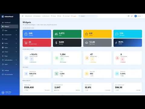 AdminPanel — Bootstrap 5 Admin Dashboard Template | 86+ Pages Demo