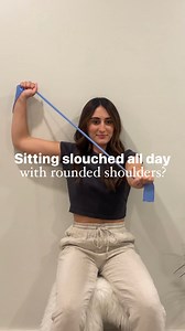 Do you find yourself hunching over during work & now your back, shoulders and neck are tense? 👩🏻‍💻🦷👀 Sitting with a slouched posture and rounded shoulders can weaken the muscles in your upper back and tighten your shoulders. By strengthening & improving mobility in your shoulders and upper back, you can undo these effects. This helps prevent neck and shoulder pain and reduces the risk of injuries. Interested in improving your posture with a fully custom exercise program and work with me 1:1
