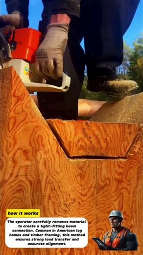 Chainsaw Notching Technique | Precision Timber Saddle Cut