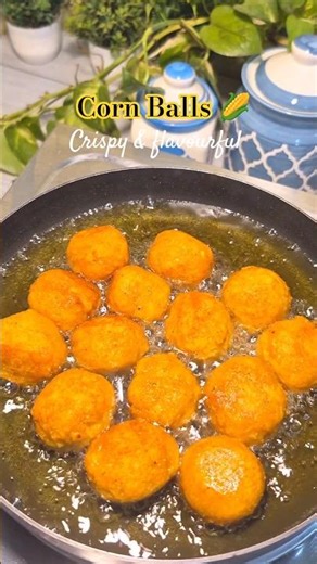 Crispy Corn Balls in 10 Minutes 🌽🔥 | Easy Snack Recipe #shorts