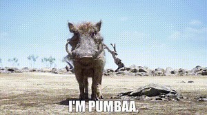 I'm Pumbaa.