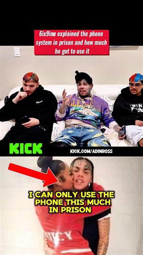 6ix9ine explains how much he was allowed to use the phone while in prison #6ix9ine