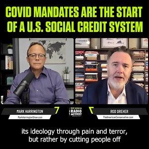 15 reactions · 18 comments | What is the difference between soft and hard totalitarianism? Author Rod Dreher answers this important question. For the full conversation with Rod Dreher find Mark's Podcast at MarkHarringtonShow.com or on your favorite streaming services. | Created Equal | Facebook