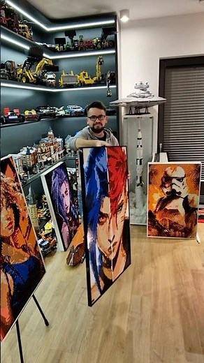 Jinx & VI built with LEGO 🔥💥 #lego #legoart #arcane #leagueoflegends #jinx #viarcane #jinxarcane