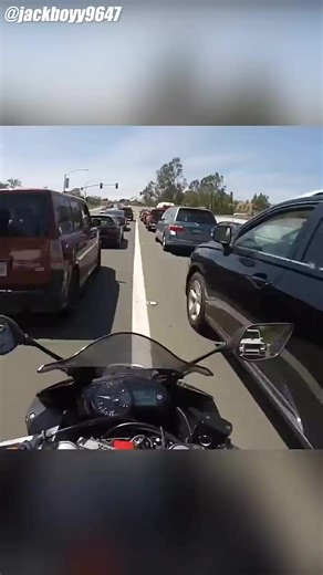 Biker Rear Ended while Lane Splitting #biker #bikers #bikerslife | FUN Republic