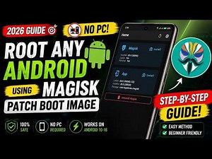 🔥 How to Root **ANY** Android 📱 Without PC Using **Magisk** ⚡ Patch Boot Image Guide (2026) 🚀