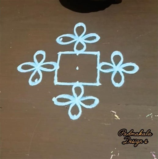 New year Special 7*1 dots #rangoli #dialyrangoli 🌸🥰