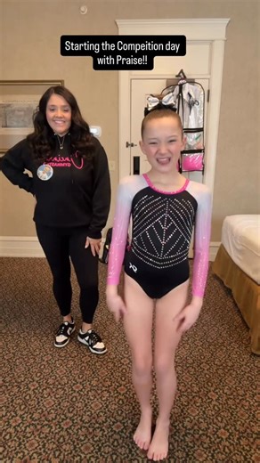 Nikea Davidson Dills on Instagram: "We always have to start competition day with praise to God!! He is our why!! Wish Selah Luck!! #gymnastics #competition #kids #forrestfrank #celebration"