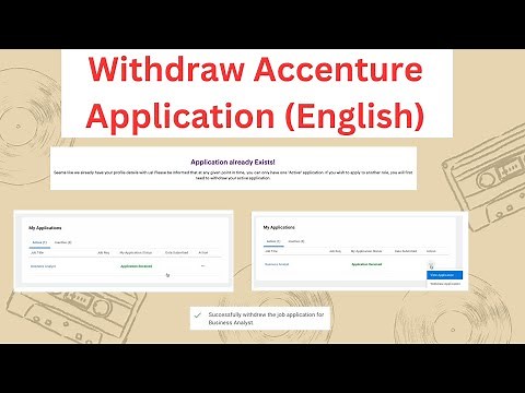 How to Withdraw Accenture Active Application -(English) | Fix 'Application Already Exists' Error