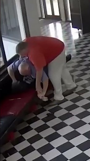 Moment Oklahoma principal tackles Columbine-obsessed school shooter while being shot #shorts