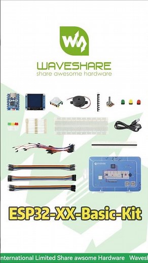 ESP32-XX-Basic-Kit,Complete Kit with Essential Components,Modular Design on 830-Point Breadboard