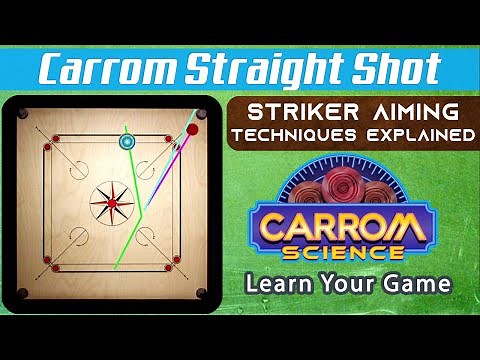 perfect carrom straight shot tricks|how to pocket straight piece easy|coin aim techniques explained