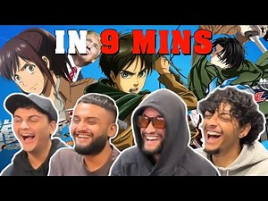 THIS VIDEO IS HILARIOUS! | Attack on Titan IN 9 MINUTES by Gigguk Reaction