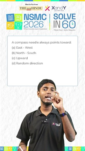 Why Does a Compass Point North? 🧲 | Solve in 60 Series #shorts