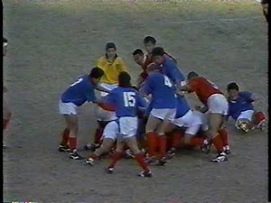 【大ピンチ！】最後の砦を低いタックルで死守する堀越選手