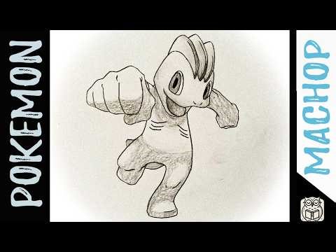 Drawing MACHOP | POKEMON Character Art Tutorial