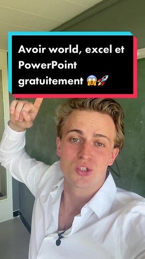 Avoir world, excel et PowerPoint gratuitement 😱🚀