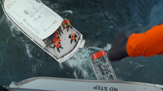Watch US Coast Guard crews master survival in the MH-65 Dolphin helicopter