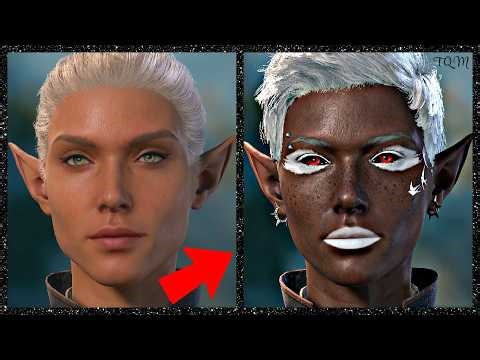 How to create a Elf - Baldur's Gate 3 - (Soundless BG3 Character Creation Creator Tutorial)