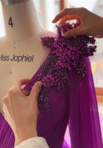 Fuchsia Long Sleeve Prom Dress Sewing Tutorial