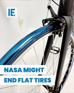 40K views · 1.4K reactions | The airless bike tire, birthed from NASA's technological prowess, is now transitioning from space exploration to our everyday roads. Originally crafted for Mars rovers, #NASA's airless tire technology was a solution to the challenge of navigating the rugged Martian landscape without air-filled tires.  #engineering | Interesting Engineering | Facebook