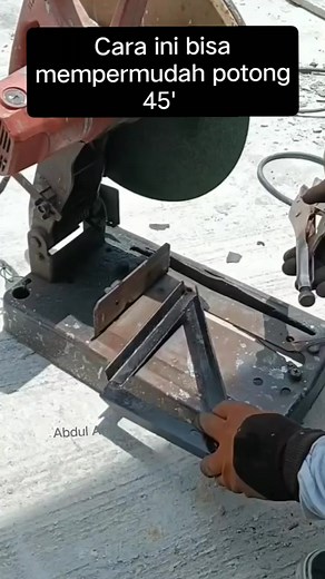 Cara cepat Potong 45' #trickpotong45' #cutting #tutorial #abdulafif | Abdul Afif