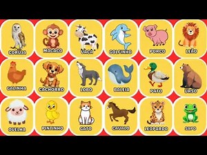Desafio dos Sons | Será que Você Reconhece Todos os Animais? | Sons dos animais para Crianças