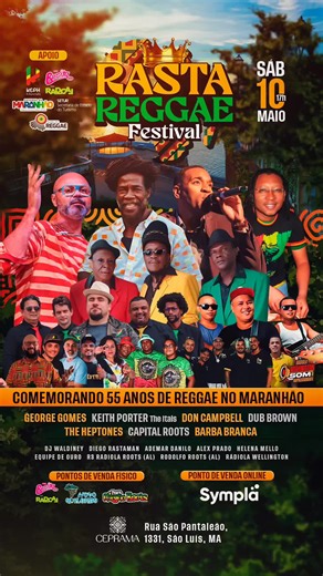 Rasta Reggae Festival em São Luís - 10 de Maio