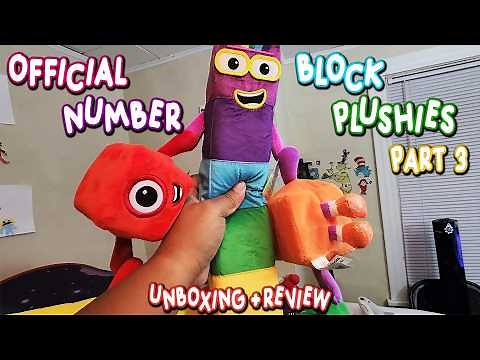 OFFICIAL NUMBERBLOCKS PLUSHIES UNBOXING & REVIEW PART 3