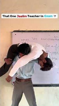That one strict teacher in exam hall 💀pt-2 #shorts #funny #school #exam￼