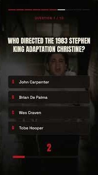 Stephen King movies quiz, test your King knowledge