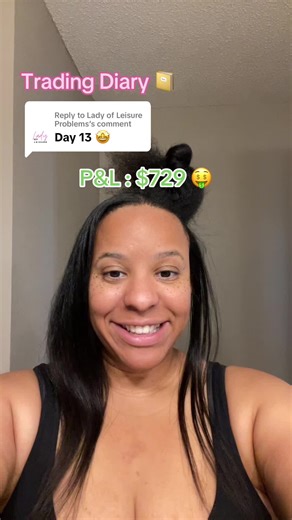 Replying to @Lady of Leisure Problems I’m improving with using the tech primarily the trading view platform still working to become more proficient with the WeBull platform. Hopefully gold is as nice to me when I’m live trading lol #womeninfinance #learningnewthings #femaletrader