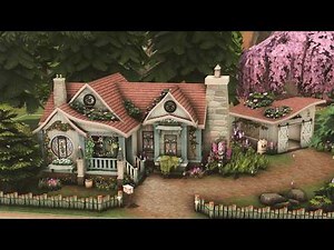 The Witch's Purple Cottage🌲🍃| The Sims 4 | Stop Motion Build [no CC]