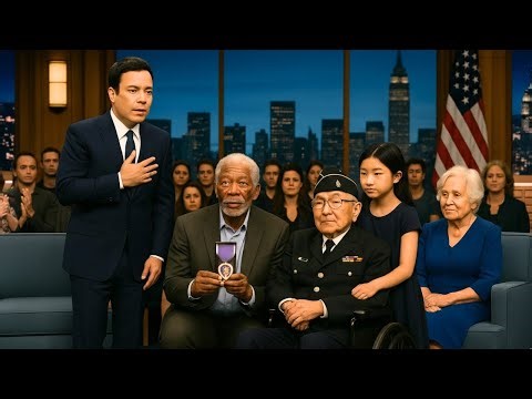 Jimmy Fallon Breaks Down as Morgan Freeman Hears a Veteran’s Hidden 53-Year Confession!