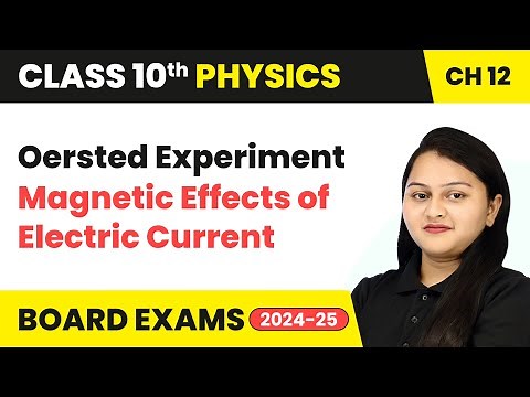 Oersted Experiment - Magnetic Effects of Electric Current | Class 10 Physics Ch 12 | CBSE 2024-25