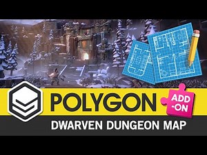 POLYGON Dwarven Dungeon Map (Showcase) 3D Art for Games by #SyntyStudios