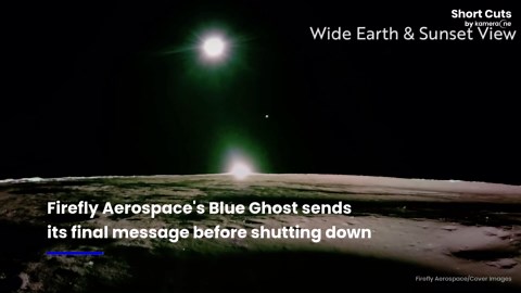 Blue Ghost lunar lander captures stunning images of sunset on the moon