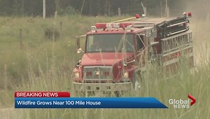 Fire burning near 100 mile house