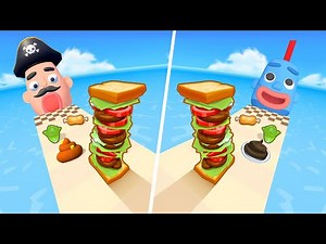 Stacky Ice Cream Runner | Burger Stack 3D - All Level Gameplay Android,iOS - NEW BIG APK UPDATE