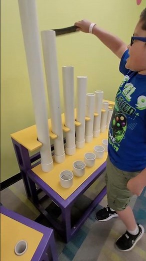 Made of plastic pipe instrument with different kinds of tones