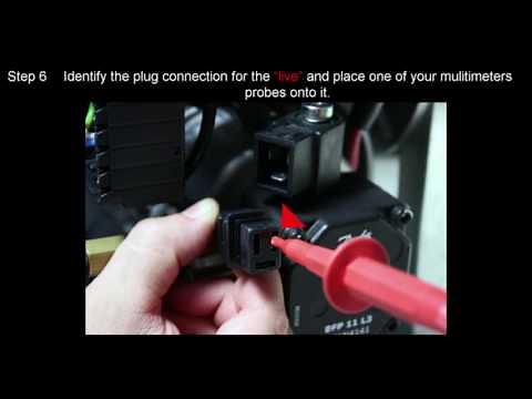 Continuity testing the solenoid lead