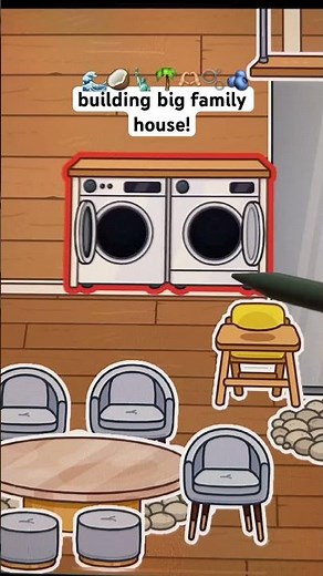 toca boca big family house idea!🫶🏼🌊🥥#tocaboca #aesthetic #tocabigfamilyhouse