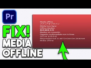 How to Fix MEDIA OFFLINE Error in Premiere Pro