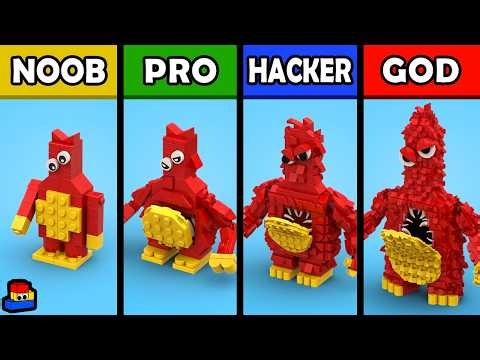 LEGO Poppy Playtime: Chum Chompkins (Noob / Pro / Hacker / GOD)