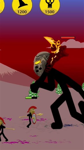 Giant Shadow Warrior vs. Army: The Volcano Last Stand! 🌋#StickWar #ShadowGiant #EpicBattle #games