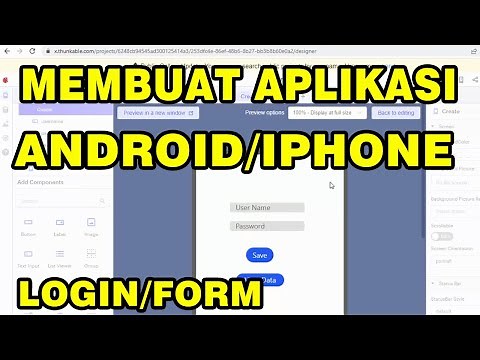 Cara Membuat Aplikasi Form Login Berbasis Android/Iphone Menggunakan Thunkable