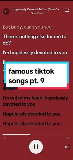 famous tiktok songs part 9 #iamback #fyp #viral #spotify_ #tiktoksongs #famoussongsontiktok #famoustiktoksongs #famoustiktok #song #speedsongs #adele yeR... #TikTokPromote #CapCut #fyp #hopelesslydevoted2u #theresnowheretohide #sinceyoupushedmyloveaside